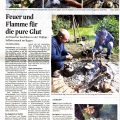 Artikel über die Lagerfeuer Kochkurs in Rhein Sieg Rundschau 11.09.2021